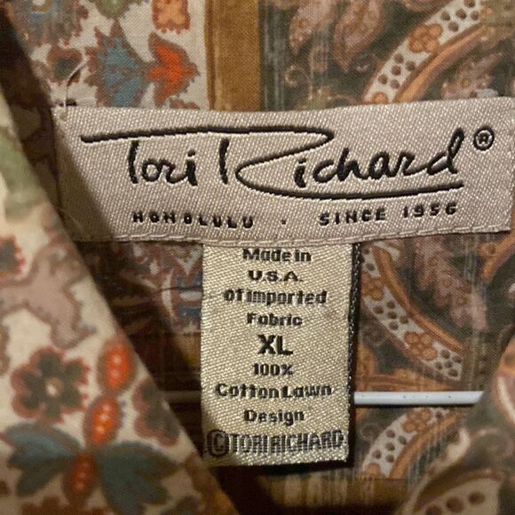 Tori Richards Vintage Style Hawaiian Luxury Shirt Size XL - Picture 4 of 7